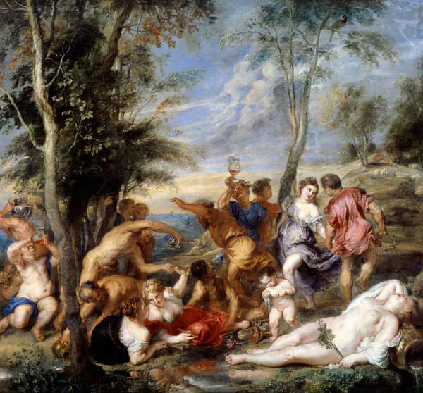 Bacchanale des Andriens de Titien – Peter Paul Rubens Peter Paul Rubens 70x70