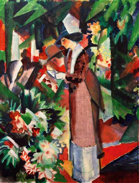 Marche dans les fleurs – August Macke August Macke 70x85