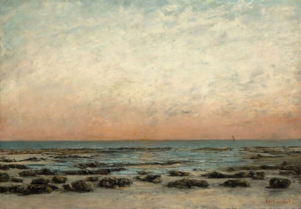 Coucher de soleil, Trouville – Gustave Courbet Gustave Courbet 105x70