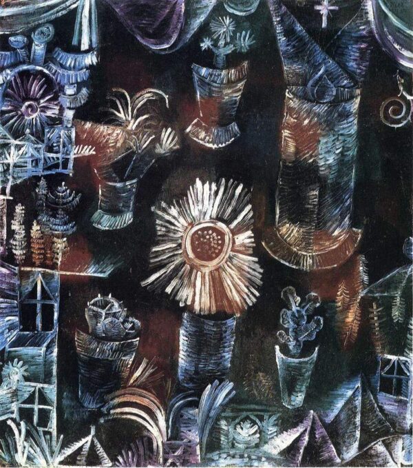 Vie avec la floraison de chardon – Paul Klee Paul Klee 70x70