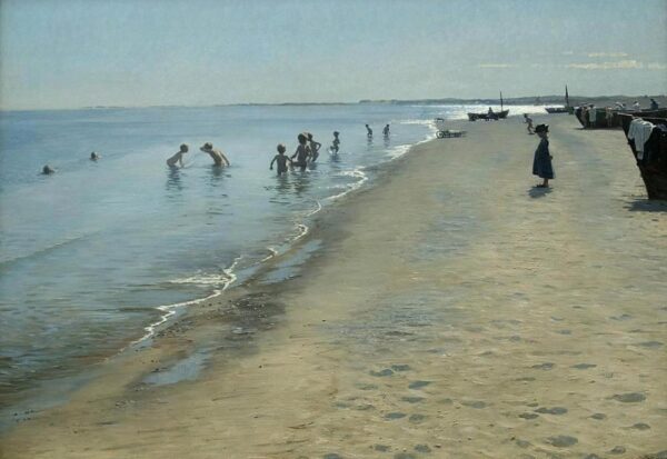 Journée d’été sur la plage sud de Skagen – Peder Severin Kroyer Peder Severin Krøyer 105x70