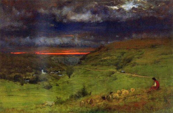 Sunset at Etretat – George Inness George Inness