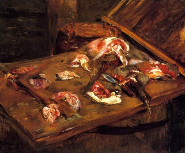 Nature morte avec de la viande – Max Liebermann Max Liebermann 85x75