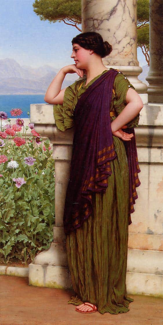 Pensées tendres – John William Godward John William Godward 70x140