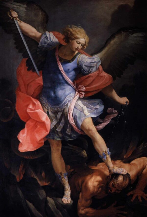 The Archangel Michael defeating Satan – Guido Reni Guido Reni 70x105