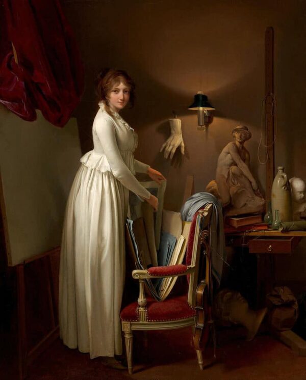 La femme de l’artiste dans son atelier – Louis Boilly Louis Boilly 70x85