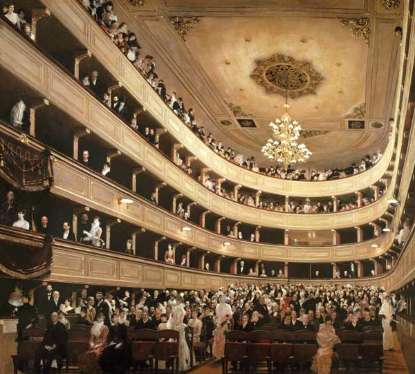 L’auditorium du théâtre du vieux château – Gustav Klimt Gustav Klimt 70x70