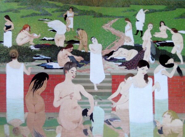 Le bain, soirée d’été – Félix Edouard Vallotton Félix Vallotton 85x75