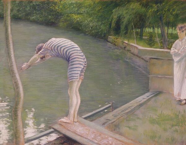 Le baigneur ou le plongeur – Caillebotte Gustave Caillebotte 85x75