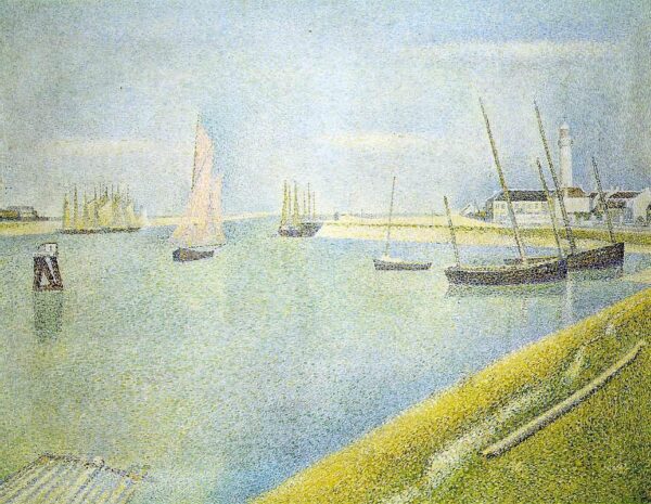 Le canal à Gravelines, en direction de la mer – Georges Seurat Georges Seurat 85x75