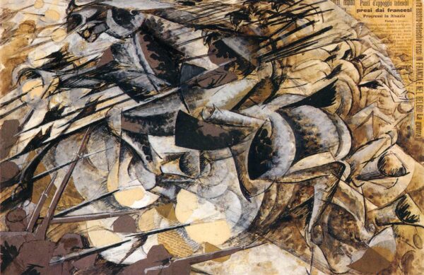 La charge des lanciers – Umberto Boccioni Umberto Boccioni 105x70