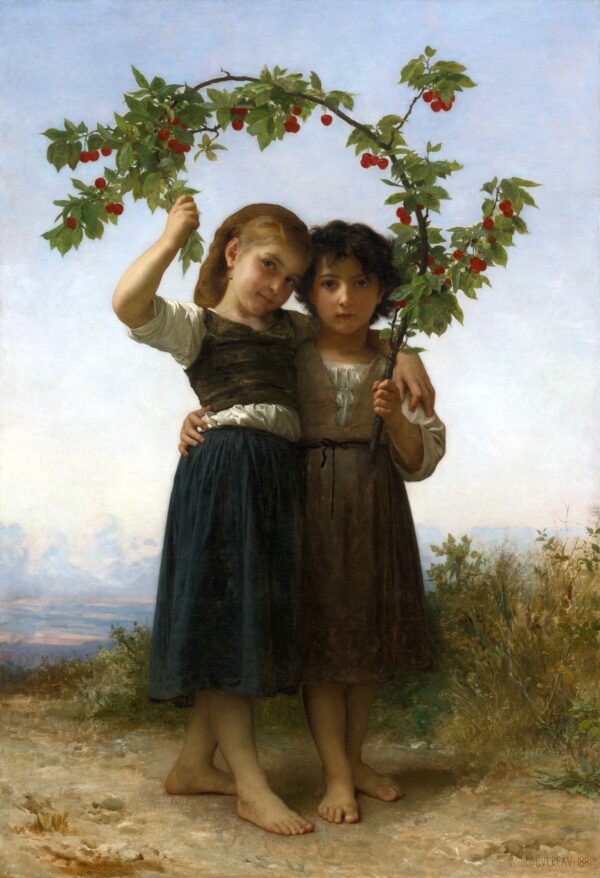 La branche des cerises – William Bouguereau William Bouguereau 70x105