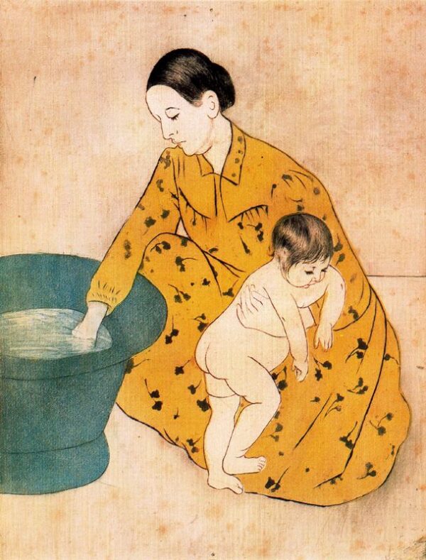 Le bain de l’enfant – Mary Cassatt Mary Cassatt 70x85