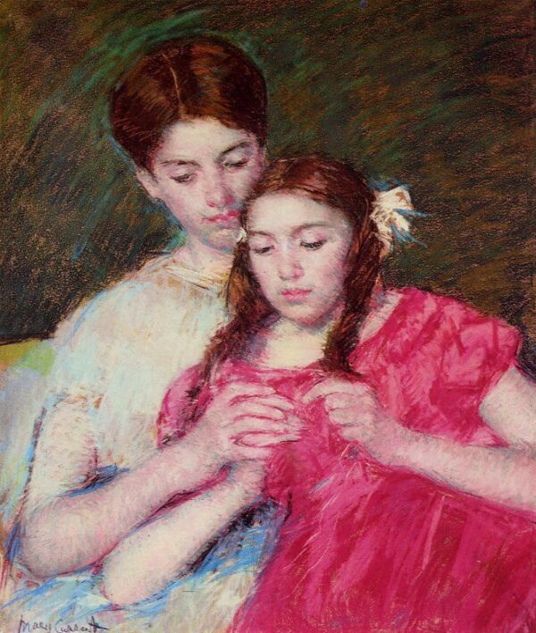 La leçon de crochet – Mary Cassatt Mary Cassatt 70x85