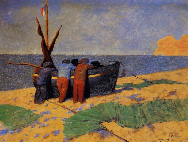 Le Quatorze juillet à Etretat – Félix Edouard Vallotton Félix Vallotton 85x75