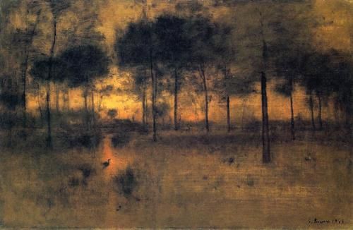 The Home of the Heron – George Inness George Inness