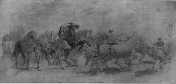 The Horse Fair (study) – Rosa Bonheur Rosa Bonheur 140x70