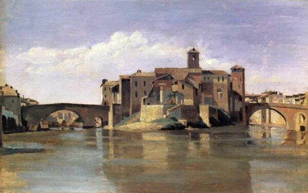 Île de San Bartolomeo (1826-1828) – Camille Corot Camille Corot 105x70