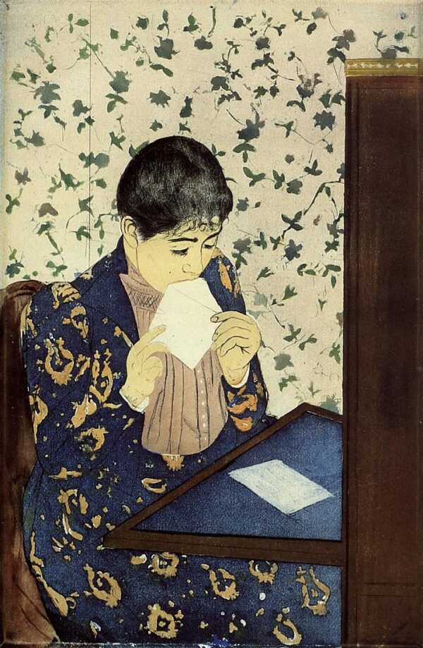 La lettre – Mary Cassatt Mary Cassatt 70x105