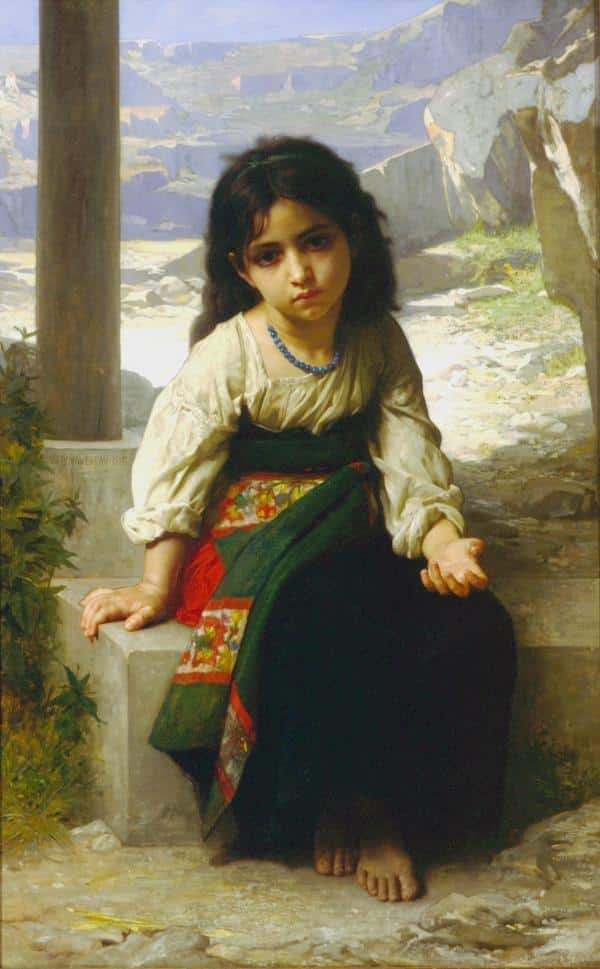 Le petit mendiant – William Bouguereau William Bouguereau 70x105