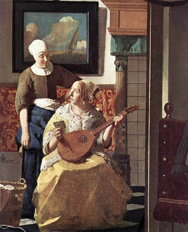 Le détaill de la Lettre d’amour (Vermeer) – Johannes Vermeer Johannes Vermeer 70x85