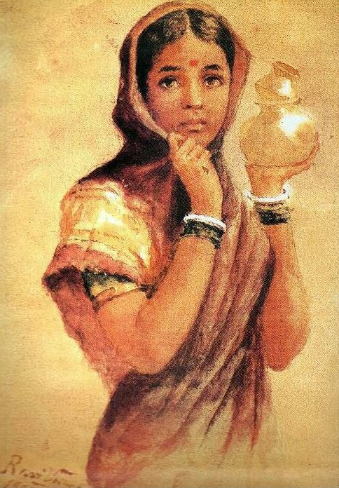 The Milkmaid – Raja Ravi Varma Raja Ravi Varma