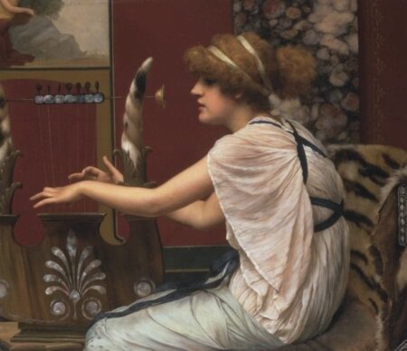 La Muse Erato à sa lyre – John William Godward John William Godward