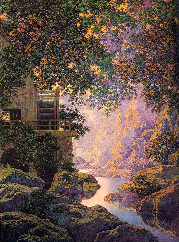 Le vieux Glen Mil – Maxfield Parrish Maxfield Parrish