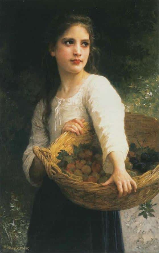 Les Prunes – William Bouguereau William Bouguereau 70x105