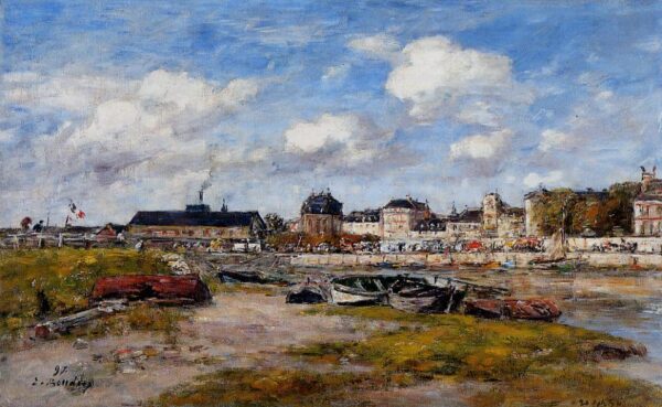 Le port de Trouville, à marée basse – Eugène Boudin Eugène Boudin 105x70