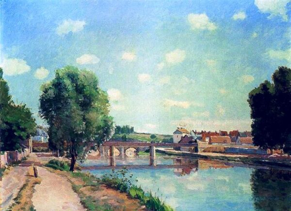 Le pont ferroviaire – Camille Pissarro Camille Pissarro 105x70