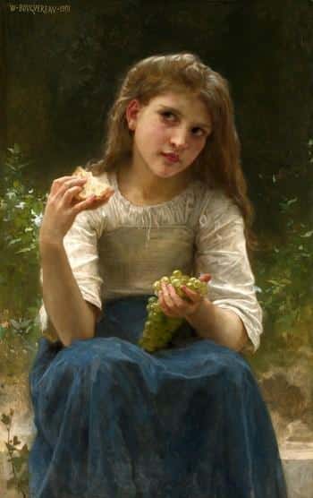 Le goûter – William Bouguereau William Bouguereau 70x105