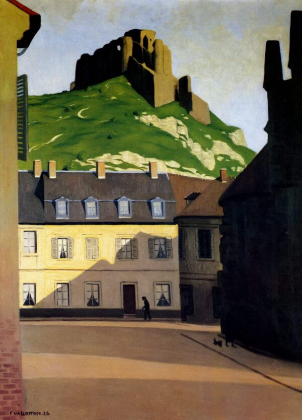 Le Château fort et la place des Andelys – Félix Edouard Vallotton Félix Vallotton 70x105