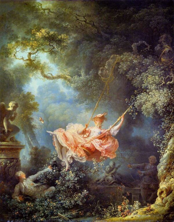 Les hasards heureux de l’escarpolette – Jean-Honoré Fragonard Jean-Honoré Fragonard 70x85