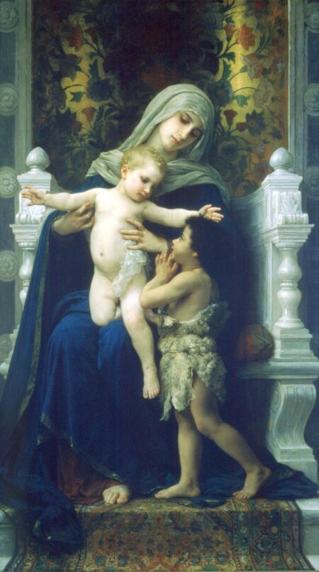 La Vierge, Jésus et Saint Jean Baptiste – William Bouguereau William Bouguereau