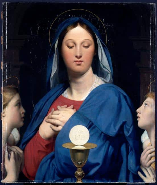 La Vierge de l’hostie – Jean-Auguste-Dominique Ingres Jean-Auguste-Dominique Ingres 70x85