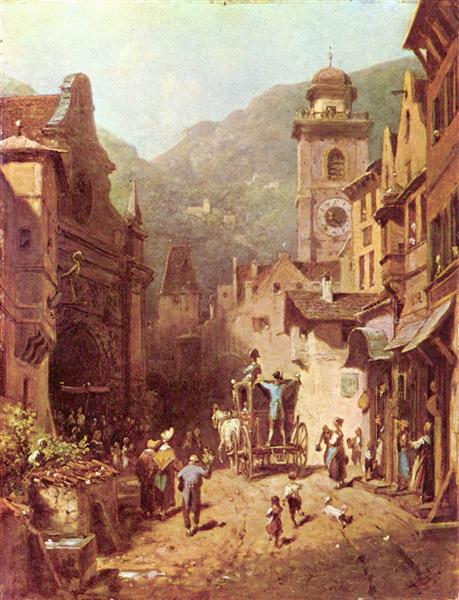 La visite du père, 1870 – Carl Spitzweg Carl Spitzweg 70x85