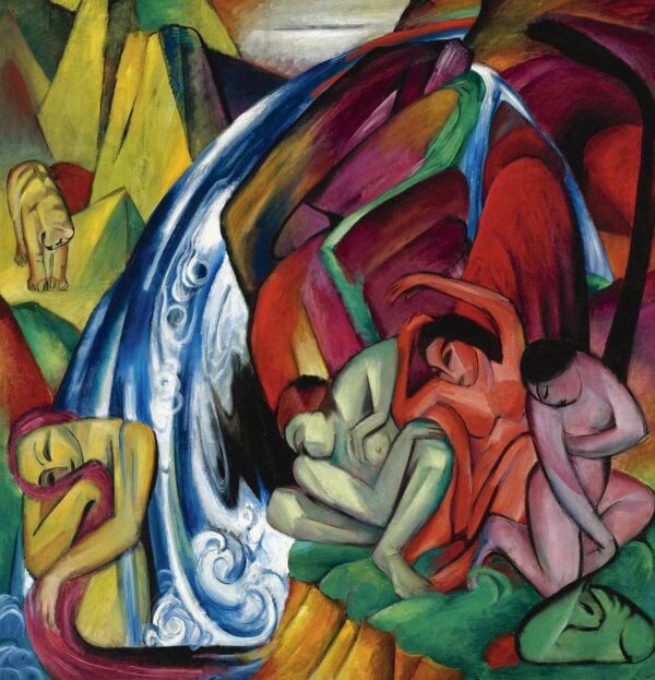 La cascade – Franz Marc Franz Marc 70x70