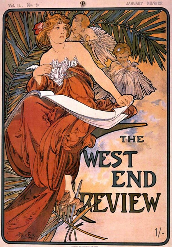 La revue du West End – Mucha Alphonse Mucha 70x105