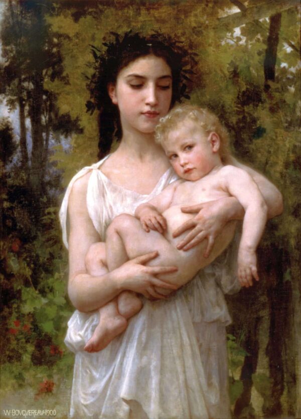 Le jeune frère de William Bouguereau William Bouguereau 70x105