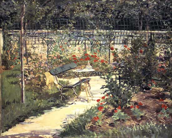 Le banc du jardin de Versailles – Edouard Manet Édouard Manet 85x75