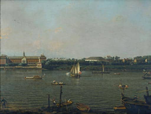 La Tamise avec le Chelsea College, la Rotonde et Ranelagh House – Giovanni Antonio Canal Giovanni Antonio Canal 85x75