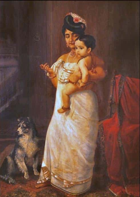 Voilà Papa qui arrive – Ravi Varmâ 70x105