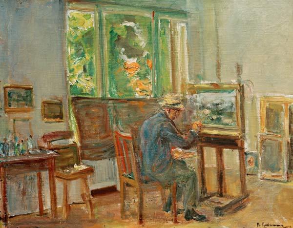 L’artiste dans son studio dans Wannsee – Max Liebermann Max Liebermann 85x75