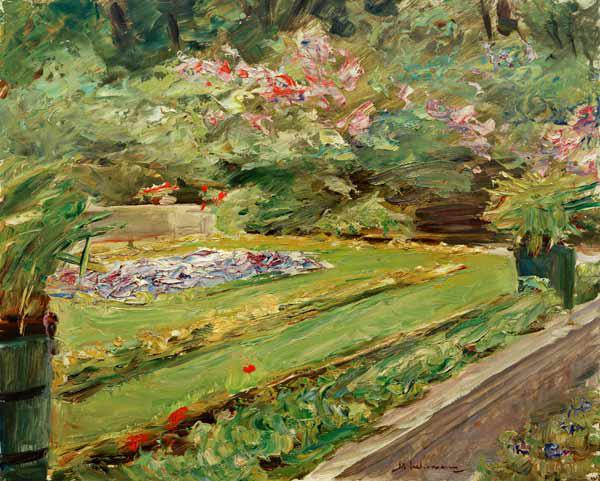 La terrasse du jardin de Wannsee vers le nord-ouest – Max Liebermann Max Liebermann 85x75