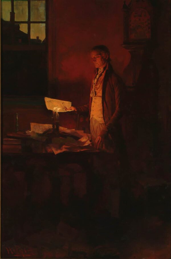 Thomas Jefferson Writing the Declaration of Independence – Howard Pyle Howard Pyle 70x105