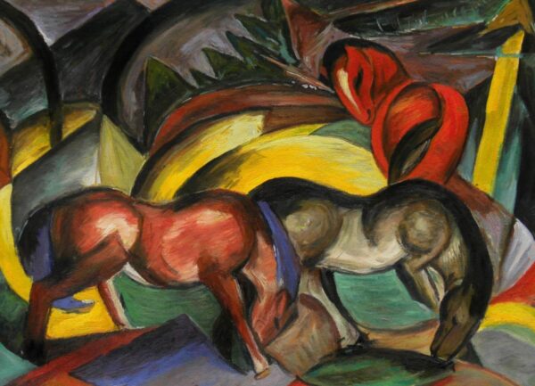 3 chevaux – Franz Marc Franz Marc 105x70