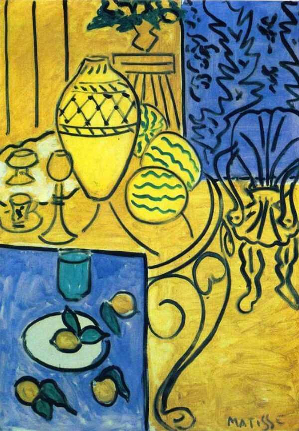 Intérieur en jaune et bleu – Matisse Henri Matisse 70x105