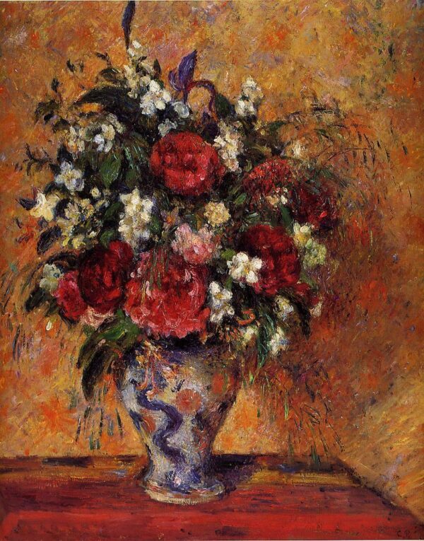 Fleurs dans un vase – Camille Pissarro Camille Pissarro 70x85