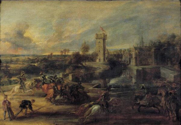 Tournoi devant le château de Steen – Peter Paul Rubens Peter Paul Rubens 105x70